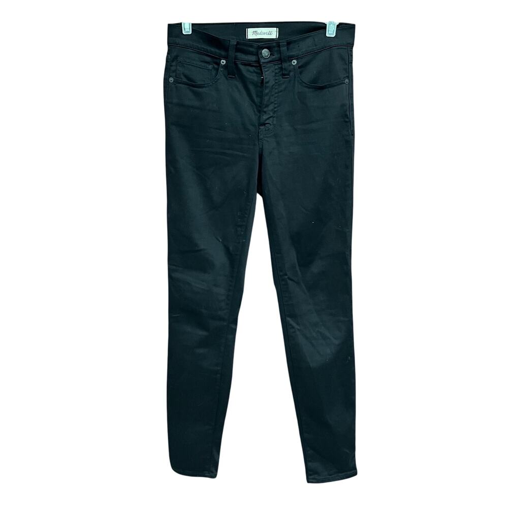 Madewell High Rise Skinny Jeans Black‎ Wash Denim Everyday Casual Size 26